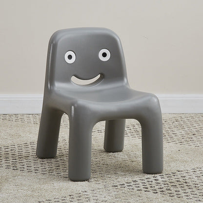 Contemporary Scandinavian Kids Smile Square PE Low Chair Backrest Armless For Living Room