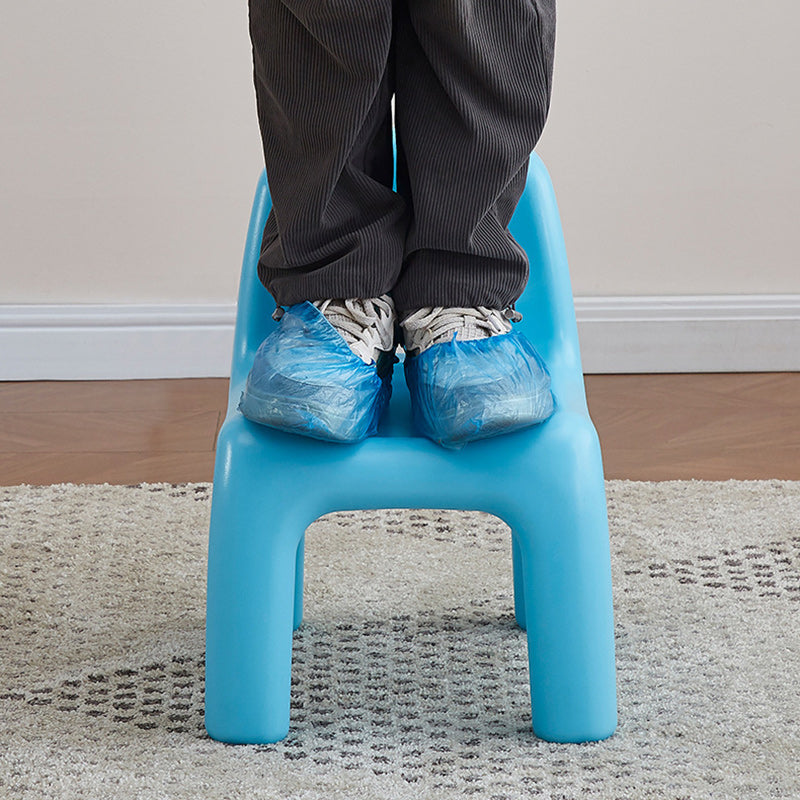Contemporary Scandinavian Kids Smile Square PE Low Chair Backrest Armless For Living Room
