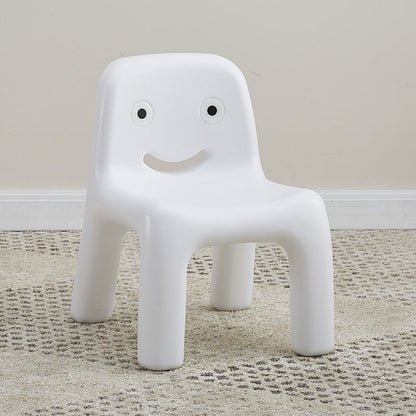 Contemporary Scandinavian Kids Smile Square PE Low Chair Backrest Armless For Living Room