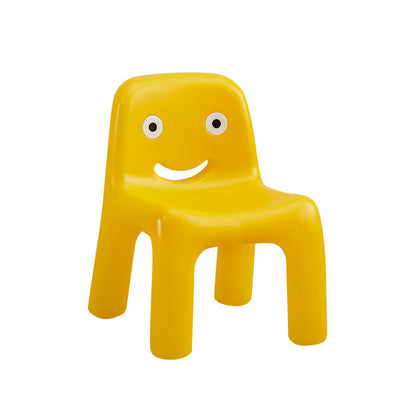 Contemporary Scandinavian Kids Smile Square PE Low Chair Backrest Armless For Living Room