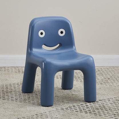 Contemporary Scandinavian Kids Smile Square PE Low Chair Backrest Armless For Living Room