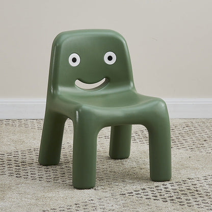 Contemporary Scandinavian Kids Smile Square PE Low Chair Backrest Armless For Living Room