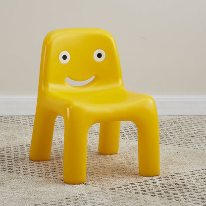 Contemporary Scandinavian Kids Smile Square PE Low Chair Backrest Armless For Living Room