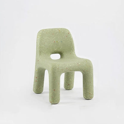 Contemporary Scandinavian Kids Square Starry Sky PE Low Chair Backrest Armless For Study