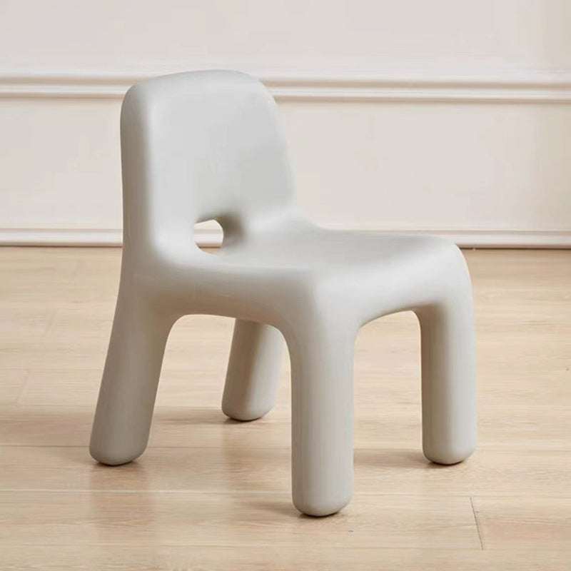 Contemporary Scandinavian Kids Square Starry Sky PE Low Chair Backrest Armless For Study