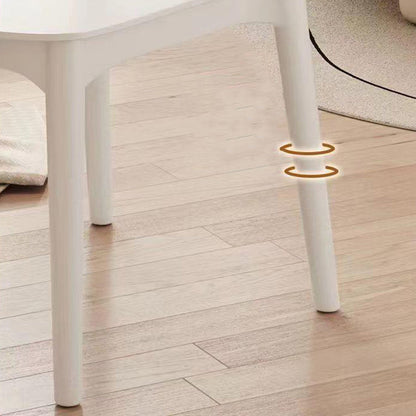 Contemporary Scandinavian PP Square Dinning Chair Backrest Stackable For Dining Room