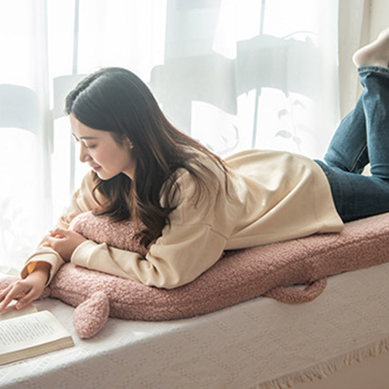 Contemporary Creative Kids Cartoon Cat Ear Imitation Lambswool Sponge Latex Pealboard Square Tatami Cushion Recliner Backrest Foldable For Bedroom