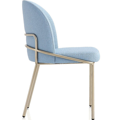 Contemporary Scandinavian Microfiber Leather Carbon Steel Sponge Square Oval Back Dining Chair Backrest For Dining Room