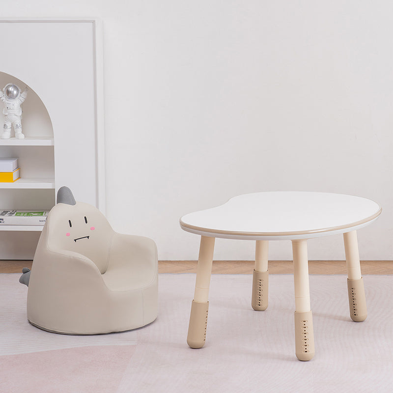 Contemporary Creative Kids Cartoon Animal PU Leather Foam Rabbit Bear Dinosaur Low Stool Backrest Armrest For Dining Room