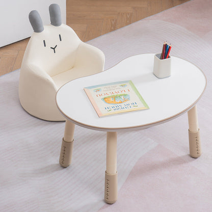 Contemporary Creative Kids Cartoon Animal PU Leather Foam Rabbit Bear Dinosaur Low Stool Backrest Armrest For Dining Room