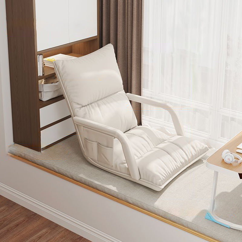 Modern Simplicity Technical Fabric Artificial Leather Sponge Cotton Rectangular Adjustable Back Chair Armrest For Bedroom