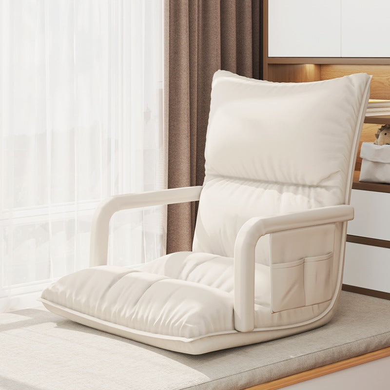 Modern Simplicity Technical Fabric Artificial Leather Sponge Cotton Rectangular Adjustable Back Chair Armrest For Bedroom