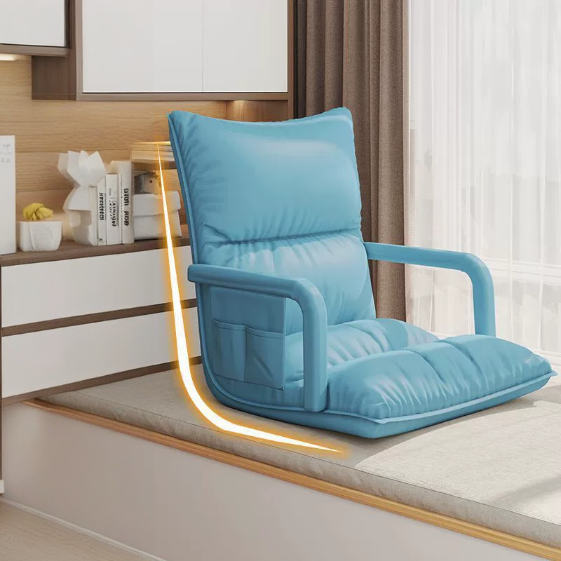 Modern Simplicity Technical Fabric Artificial Leather Sponge Cotton Rectangular Adjustable Back Chair Armrest For Bedroom