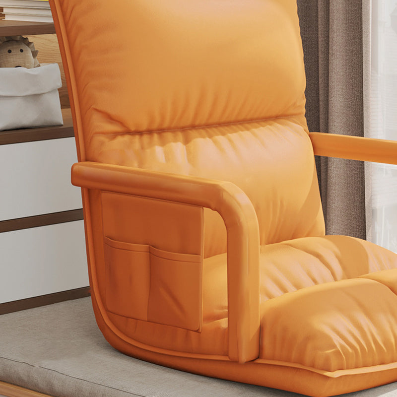 Modern Simplicity Technical Fabric Artificial Leather Sponge Cotton Rectangular Adjustable Back Chair Armrest For Bedroom