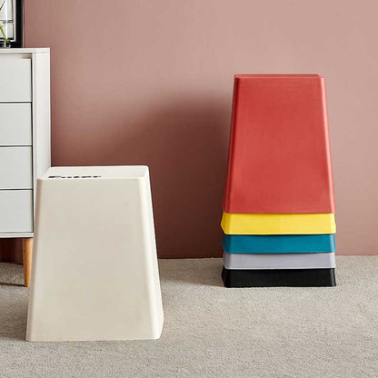 Contemporary Creative PP Trapezoidal Keyboard Button Stackable Stool Backless For Dining Room