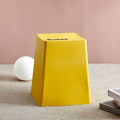 Contemporary Creative PP Trapezoidal Keyboard Button Stackable Stool Backless For Dining Room