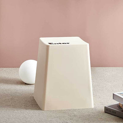 Contemporary Creative PP Trapezoidal Keyboard Button Stackable Stool Backless For Dining Room