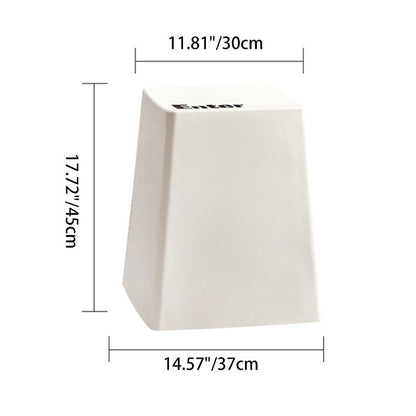 Contemporary Creative PP Trapezoidal Keyboard Button Stackable Stool Backless For Dining Room