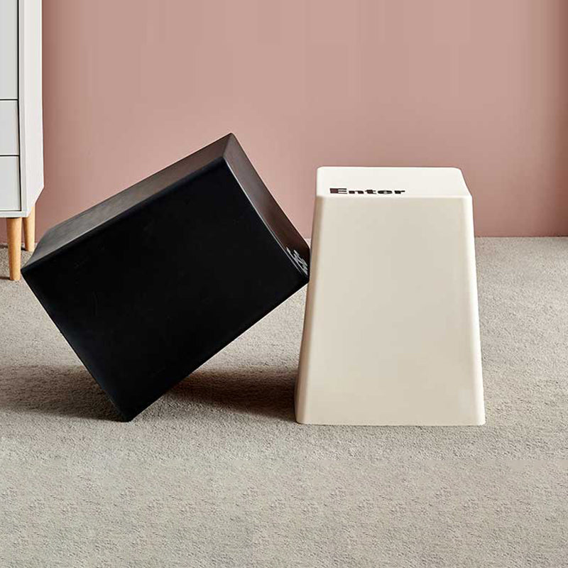 Contemporary Creative PP Trapezoidal Keyboard Button Stackable Stool Backless For Dining Room