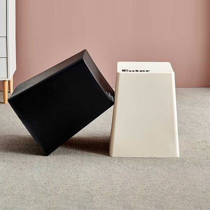 Contemporary Creative PP Trapezoidal Keyboard Button Stackable Stool Backless For Dining Room