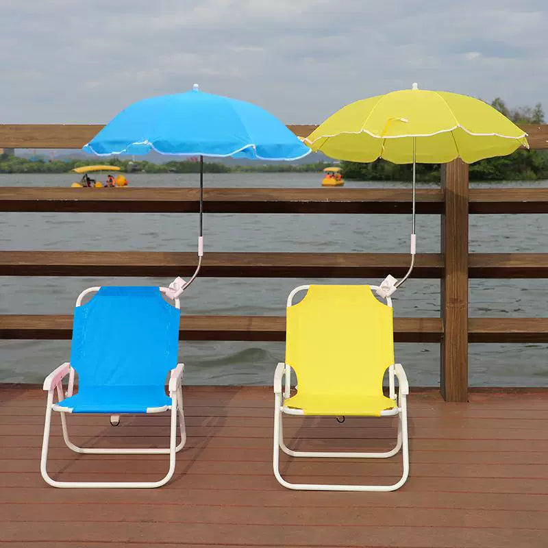 Contemporary Creative Kids PP Metal Square Cartoon Outdoor Foldable Recliner Backrest Sunshade For Outdoor