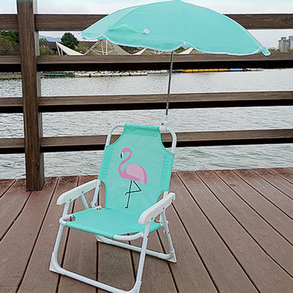 Contemporary Creative Kids PP Metal Square Cartoon Outdoor Foldable Recliner Backrest Sunshade For Outdoor