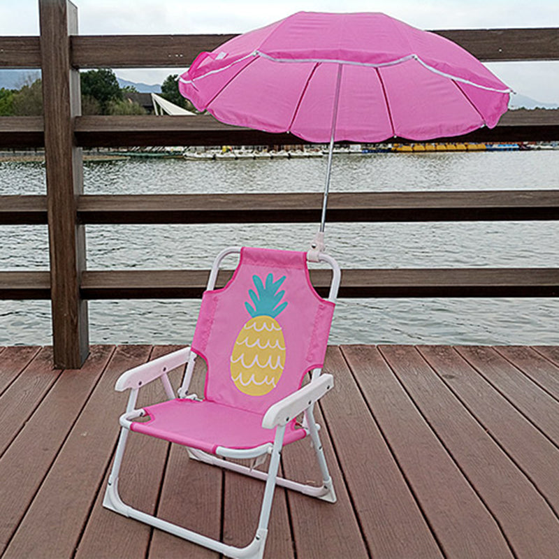 Contemporary Creative Kids PP Metal Square Cartoon Outdoor Foldable Recliner Backrest Sunshade For Outdoor