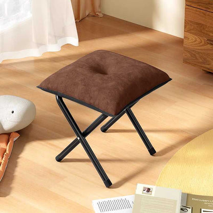 Modern Simplicity Velvet Metal Cotton Rectangular Semi-Curved Foldable Recliner Footrest Backrest Storage Bag For Bedroom
