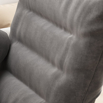 Modern Simplicity Velvet Metal Cotton Rectangular Semi-Curved Foldable Recliner Footrest Backrest Storage Bag For Bedroom