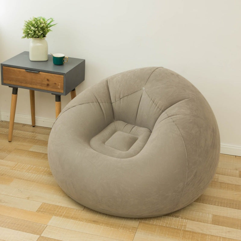 Modern Simplicity PVC Velvet Ball Inflatable Sofa Backrest For Bedroom