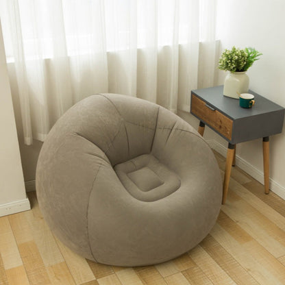 Modern Simplicity PVC Velvet Ball Inflatable Sofa Backrest For Bedroom