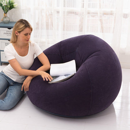 Modern Simplicity PVC Velvet Ball Inflatable Sofa Backrest For Bedroom