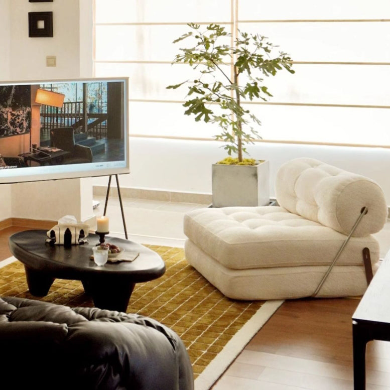 Modern Simplicity Velvet Artificial Leather Stainless Steel Sponge Square Tofu Foldable Lazy Sofa Backrest For Bedroom