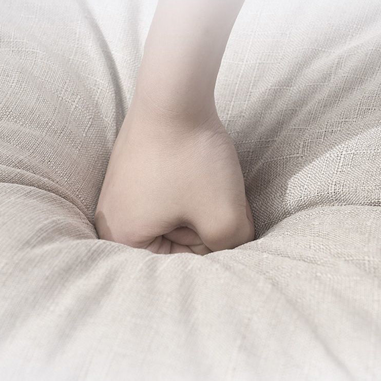 Modern Simplicity Linen Cotton Sponge Tofu Foldable Lazy Sofa Backrest For Bedroom