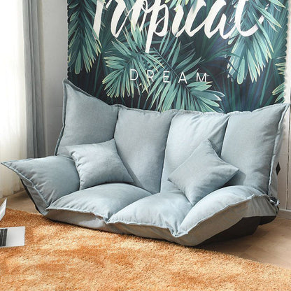 Modern Simplicity Linen Cotton Sponge Tofu Foldable Lazy Sofa Backrest For Bedroom