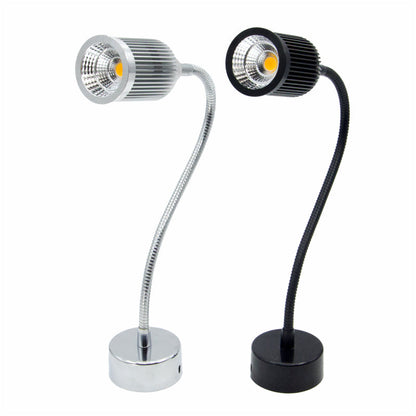 Contemporary Industrial Aluminum Gooseneck Cone LED Wall Sconce Lamp For Bedside Use