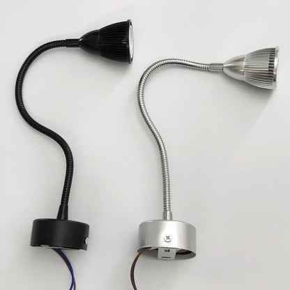 Contemporary Industrial Aluminum Gooseneck Cone LED Wall Sconce Lamp For Bedside Use