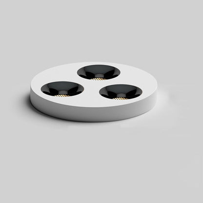 Modern Minimalist Iron Round LED Flush Mount Ceiling Light Spotlight For Living Room & Hallway
