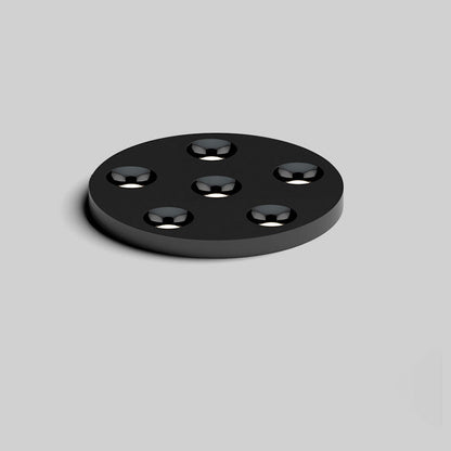 Modern Minimalist Iron Round LED Flush Mount Ceiling Light Spotlight For Living Room & Hallway
