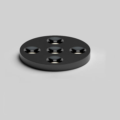 Modern Minimalist Iron Round LED Flush Mount Ceiling Light Spotlight For Living Room & Hallway