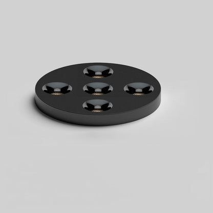 Modern Minimalist Iron Round LED Flush Mount Ceiling Light Spotlight For Living Room & Hallway