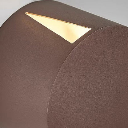 Modern Minimalist Aluminum Round Triangular Beam LED Wall Sconce Lamp For Hallway