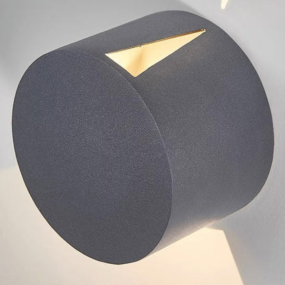 Modern Minimalist Aluminum Round Triangular Beam LED Wall Sconce Lamp For Hallway