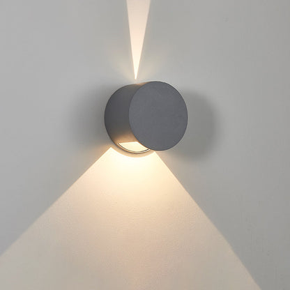 Modern Minimalist Aluminum Round Triangular Beam LED Wall Sconce Lamp For Hallway