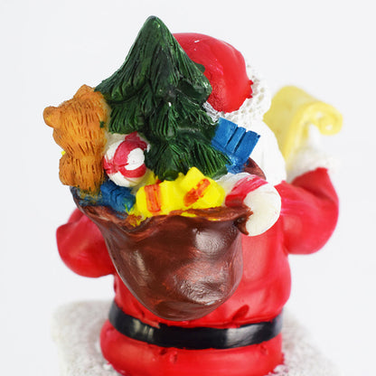 Modern Art Deco Solar Waterproof Resin & ABS Santa Chimney LED Outdoor Light Landscape Lighting For Garden And Outdoor Patio