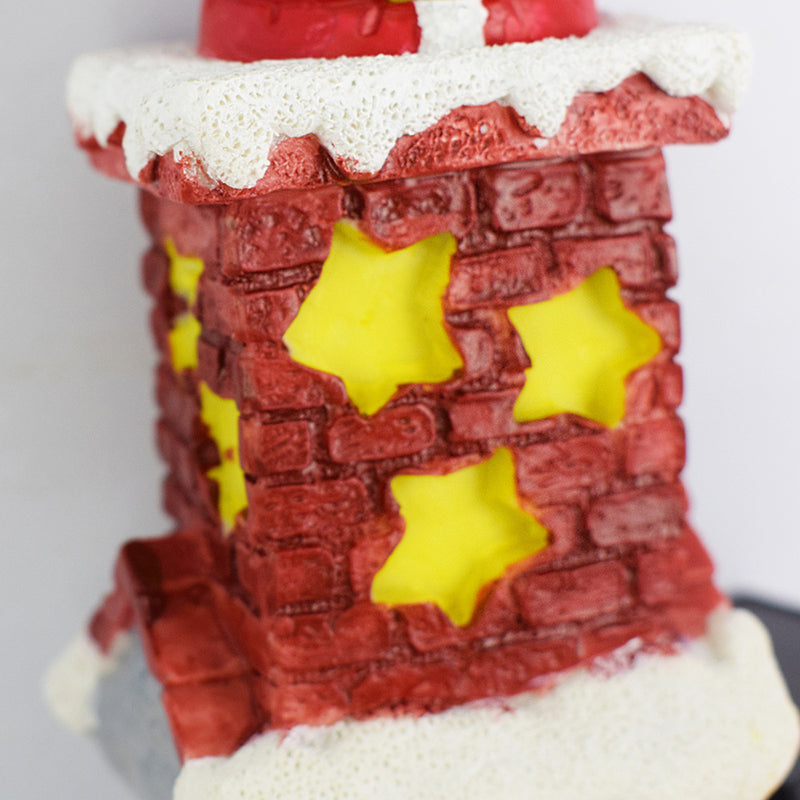 Modern Art Deco Solar Waterproof Resin & ABS Santa Chimney LED Outdoor Light Landscape Lighting For Garden And Outdoor Patio