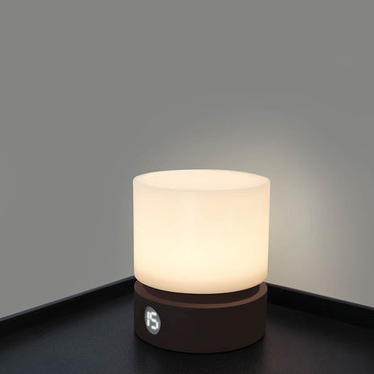 Contemporary Nordic Timer Rechargeable ABS HIPS Silica Cylinder LED Table Lamp Night Light For Bedside