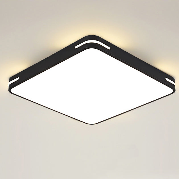 Modern Simplicity Square Iron Acrylic LED Flush Mount Ceiling Light For Bedroom
