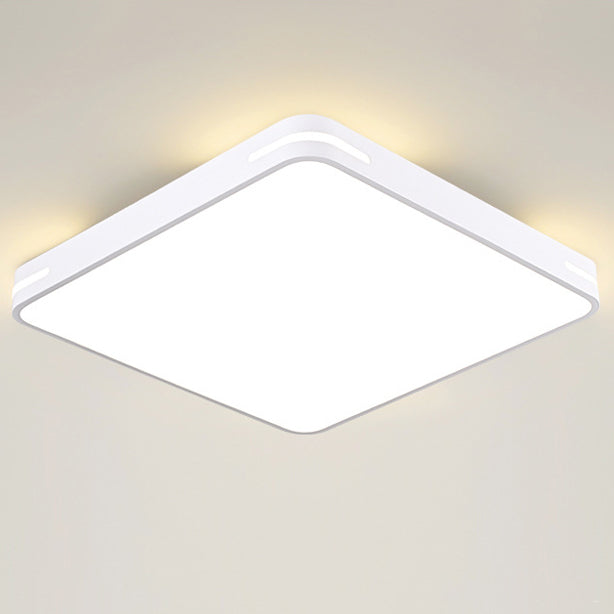 Modern Simplicity Square Iron Acrylic LED Flush Mount Ceiling Light For Bedroom
