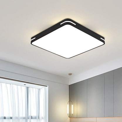 Modern Simplicity Square Iron Acrylic LED Flush Mount Ceiling Light For Bedroom